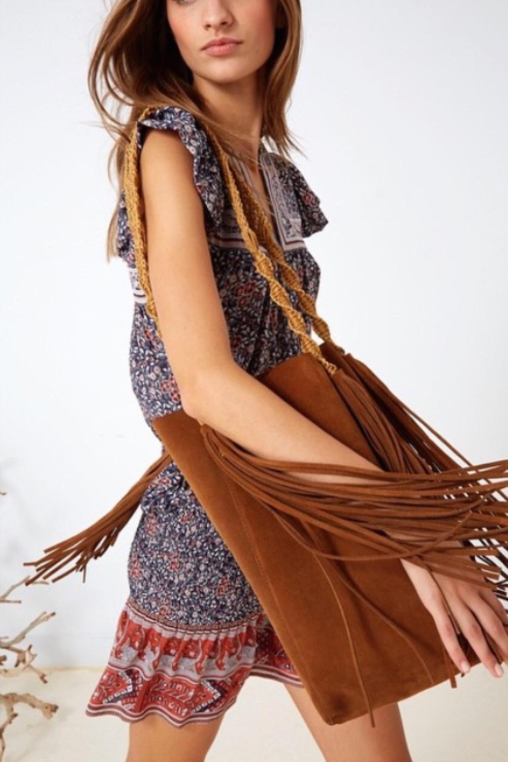 Embroidered leather handbag made exclusively for Ulla Johnson 